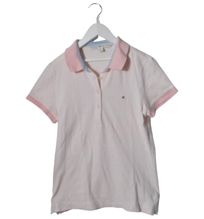 A Pink Short Sleeve Polos from Tommy Hilfiger in size M for maternity. (Front View)