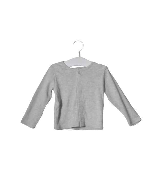 A Grey Short Sleeve Tops from Petit Bateau in size 12-18M for neutral. (Front View)