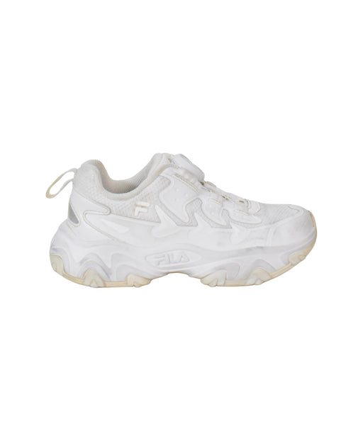 A White Sneakers from Fila in size 5T for neutral. (Front View)