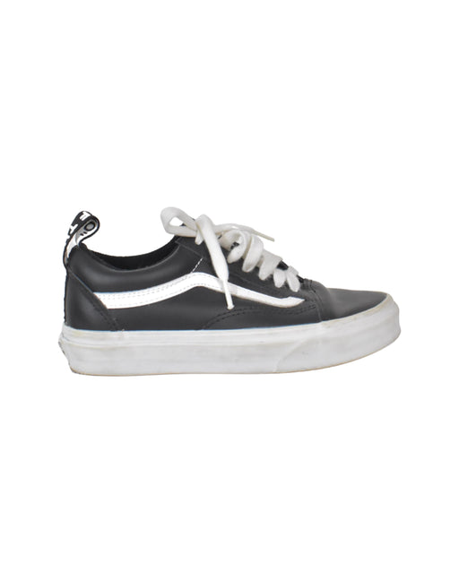 A Black Sneakers from Vans in size 10Y for neutral. (Front View)