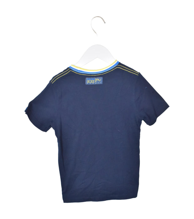 A Navy Short Sleeve T Shirts from Boboli in size 8Y for neutral. (Back View)