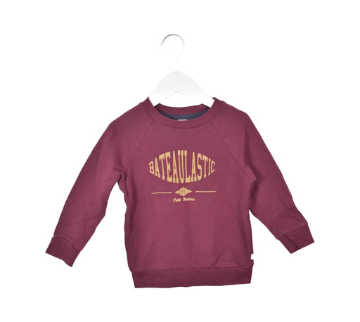 A Red Crewneck Sweatshirts from Petit Bateau in size 4T for neutral. (Front View)