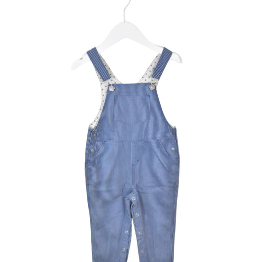A Blue Long Overalls from Petit Bateau in size 12-18M for neutral. (Front View)