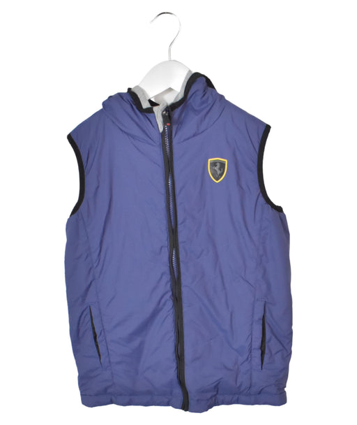 A Grey Outerwear Vests from Ferrari in size 9Y for neutral. (Front View)