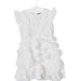 A White Short Sleeve Dresses from Velveteen in size 4T for girl. (Front View)