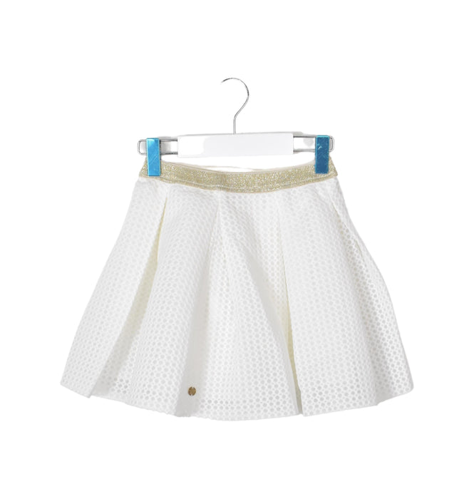 A Gold Short Skirts from Lili Gaufrette in size 6T for girl. (Front View)