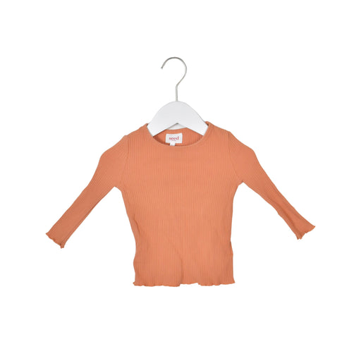 A Brown Long Sleeve Tops from Seed in size 2T for girl. (Front View)