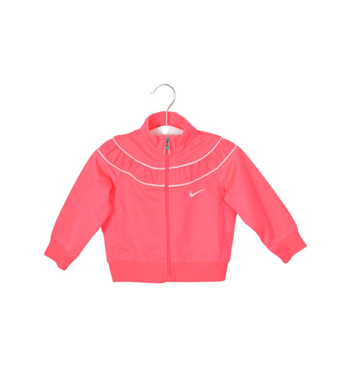 A Pink Lightweight Jackets from Nike in size 6-12M for girl. (Front View)