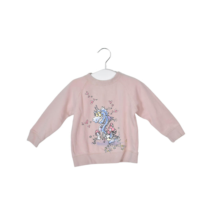 A Pink Crewneck Sweatshirts from Stella McCartney in size 6-12M for girl. (Front View)