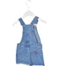 A Blue Overall Dresses from Seed in size 2T for girl. (Back View)