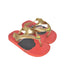 A Red Flip Flops from Havaianas in size 3T for neutral. (Back View)