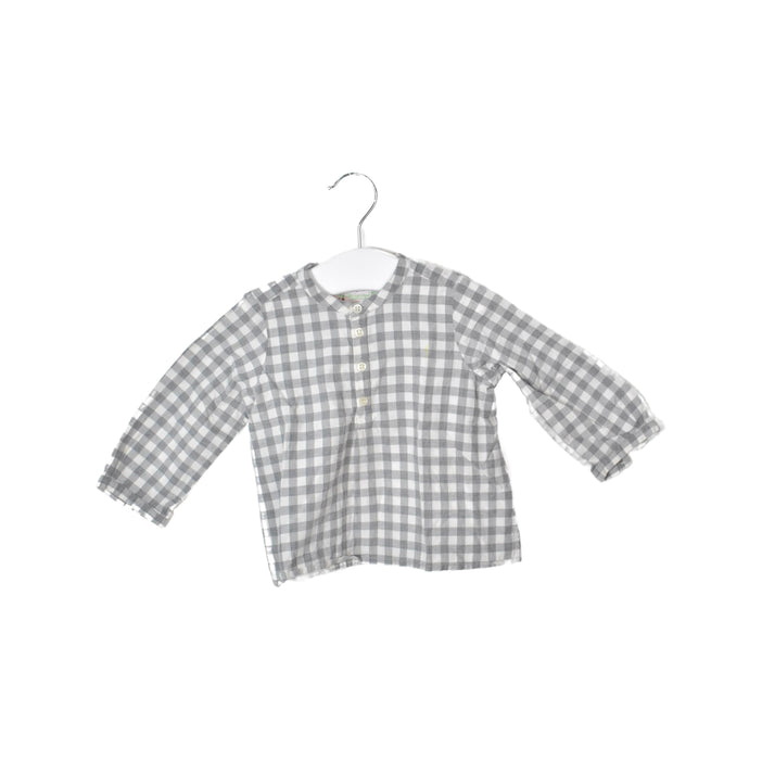 A White Long Sleeve Tops from Bonpoint in size 6-12M for boy. (Front View)