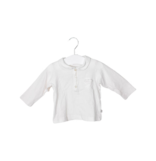 A White Long Sleeve Tops from Jacadi in size 3-6M for neutral. (Front View)