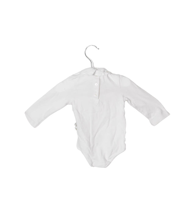 A White Long Sleeve Bodysuits from Dolce & Gabbana in size 3-6M for boy. (Back View)