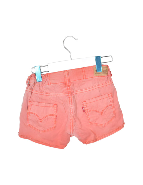 A Pink Shorts from Levi's in size 4T for girl. (Back View)