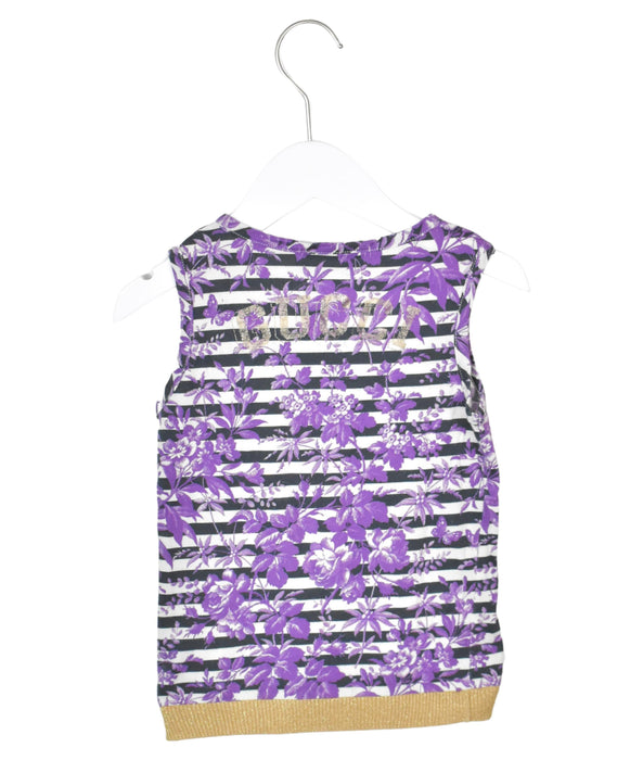 A Purple Sleeveless Tops from Gucci in size 5T for girl. (Back View)