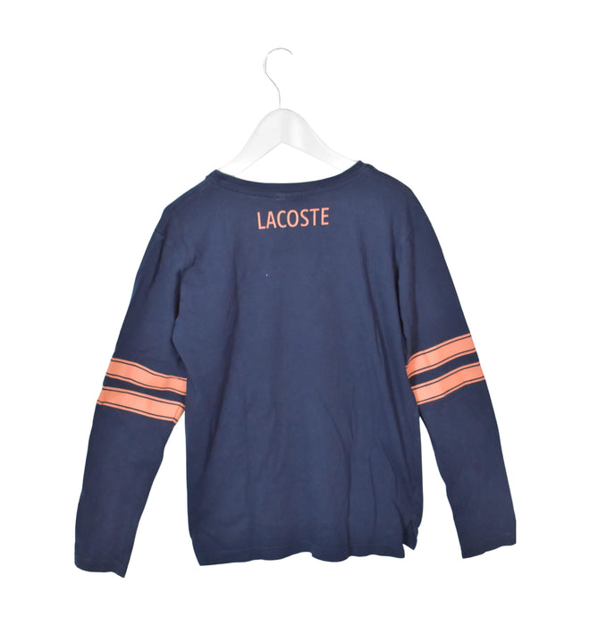 A Navy Long Sleeve Tops from Lacoste in size 10Y for neutral. (Back View)