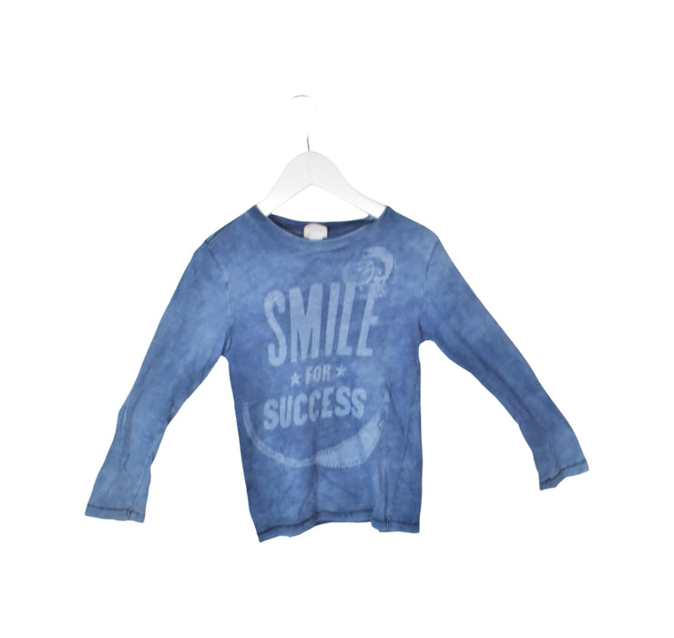 A Blue Long Sleeve Tops from Diesel in size 4T for neutral. (Front View)