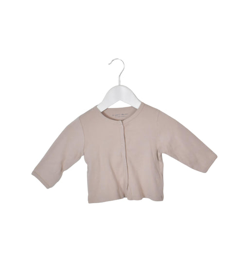 A Brown Cardigans from Le Petit Society in size 6-12M for neutral. (Front View)