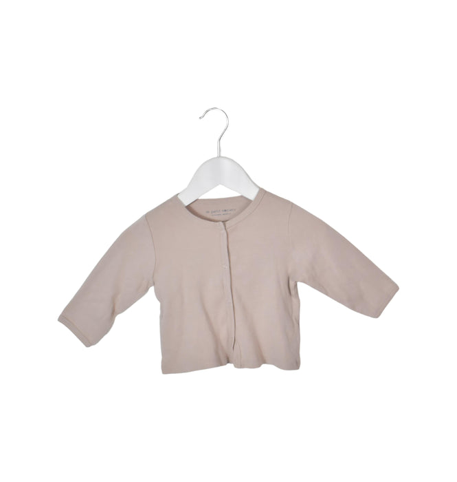 A Brown Cardigans from Le Petit Society in size 6-12M for neutral. (Front View)
