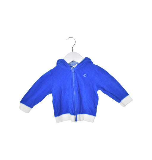 A Blue Lightweight Jackets from Petit Bateau in size 6-12M for neutral. (Front View)