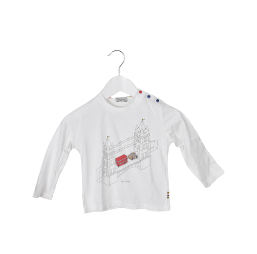 A White Long Sleeve Tops from Paul Smith in size 2T for neutral. (Front View)