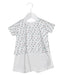A White Short Sleeve Rompers from Petit Bateau in size 6-12M for boy. (Front View)