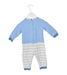 A Blue Long Sleeve Jumpsuits from Chicco in size 6-12M for boy. (Back View)