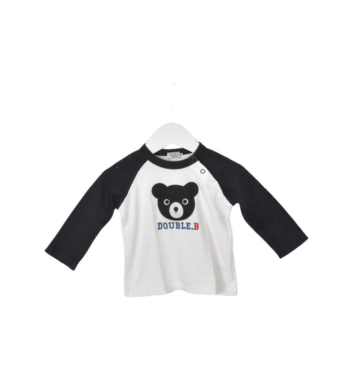 A Black Long Sleeve Tops from Miki House in size 3-6M for neutral. (Front View)