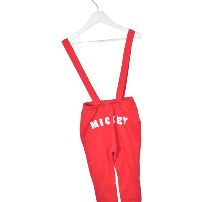 A Red Long Overalls from Disney Junior in size 6T for neutral. (Back View)