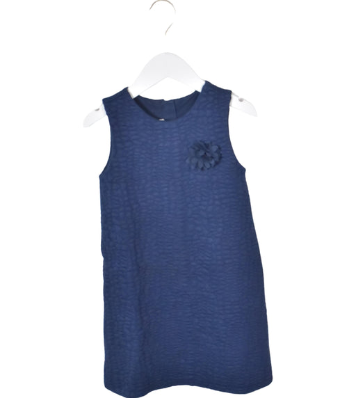 A Navy Sleeveless Dresses from Chicco in size 7Y for girl. (Front View)