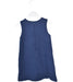 A Navy Sleeveless Dresses from Chicco in size 7Y for girl. (Back View)