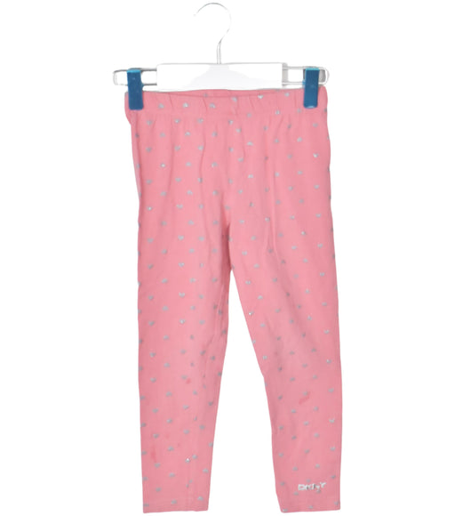 A Pink Leggings from DKNY in size 4T for girl. (Front View)