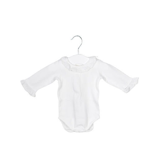 A White Long Sleeve Bodysuits from Neck & Neck in size 0-3M for girl. (Front View)