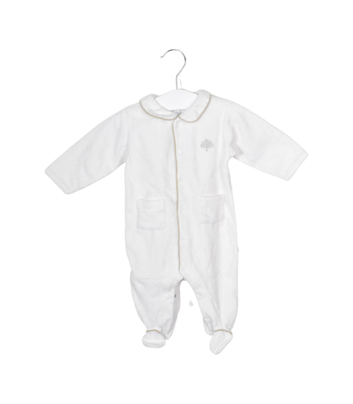 A White Long Sleeve Jumpsuits from Jacadi in size 0-3M for neutral. (Front View)