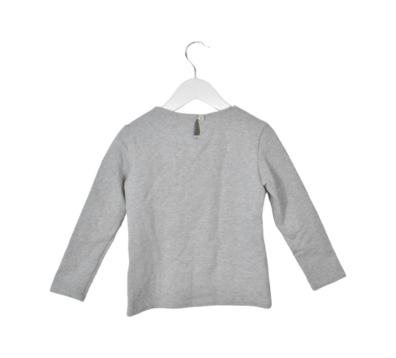 A Grey Long Sleeve Tops from Nicholas & Bears in size 6T for girl. (Back View)