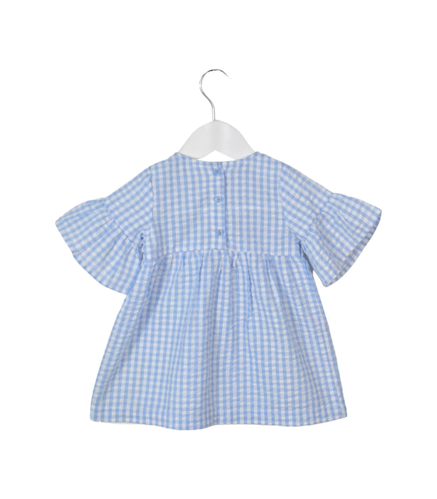 A Blue Short Sleeve Tops from Seed in size 3-6M for girl. (Back View)