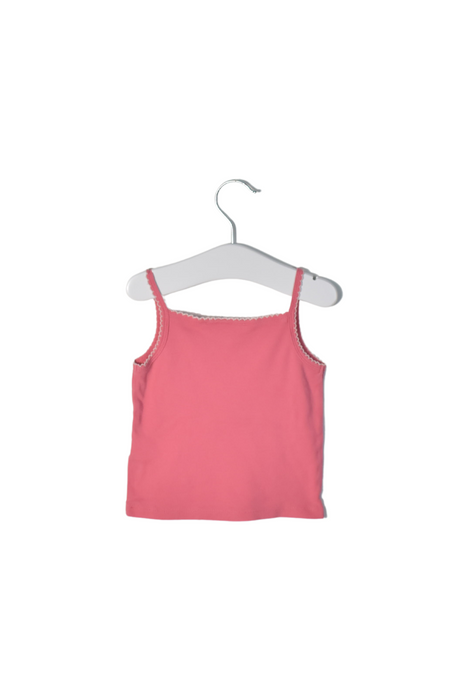 A Pink Sleeveless Tops from The Little White Company in size 3T for girl. (Back View)