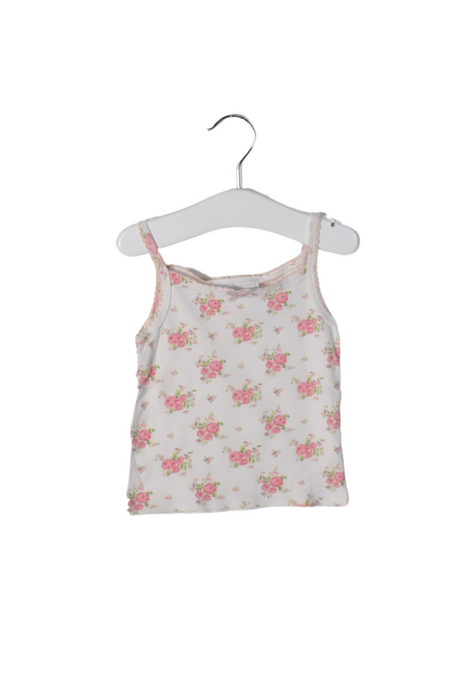 A White Sleeveless Tops from The Little White Company in size 2T for girl. (Front View)