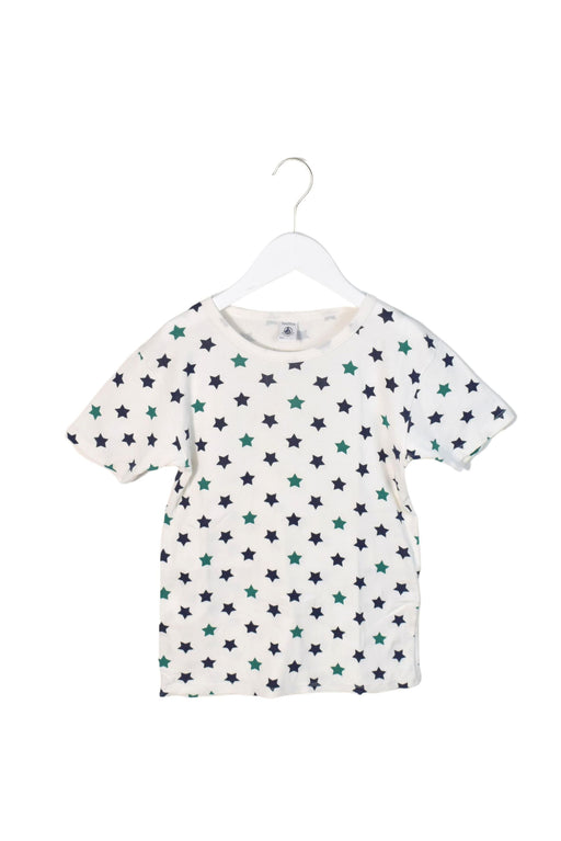 A White Short Sleeve T Shirts from Petit Bateau in size 12Y for boy. (Front View)