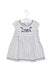 A White Short Sleeve Dresses from Cyrillus in size 6-12M for girl. (Front View)