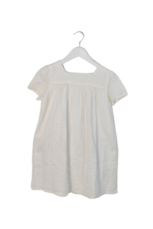 A White Short Sleeve Dresses from Monoprix in size 8Y for girl. (Front View)