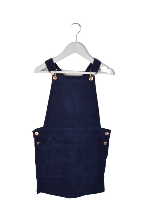 A Navy Overall Dresses from Seed in size 7Y for girl. (Front View)