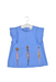A Blue Sleeveless Tops from Stella Jean Kids in size 8Y for girl. (Front View)