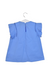 A Blue Sleeveless Tops from Stella Jean Kids in size 8Y for girl. (Back View)