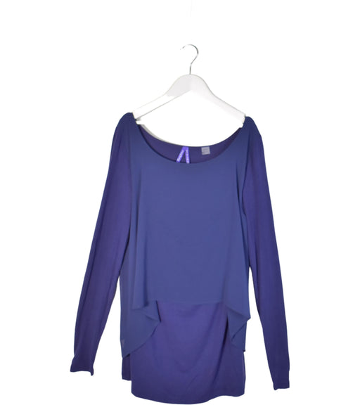 A Purple Long Sleeve Tops from Seraphine in size M for maternity. (Front View)