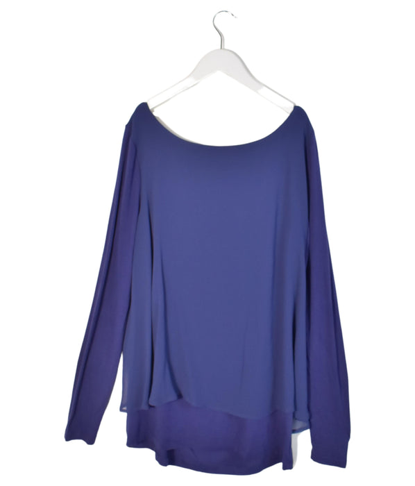 A Purple Long Sleeve Tops from Seraphine in size M for maternity. (Back View)