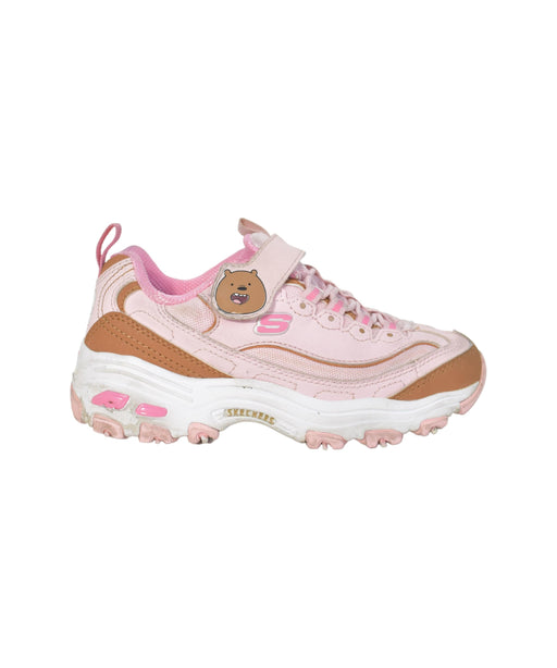A Pink Sneakers from Skechers in size 5T for girl. (Front View)