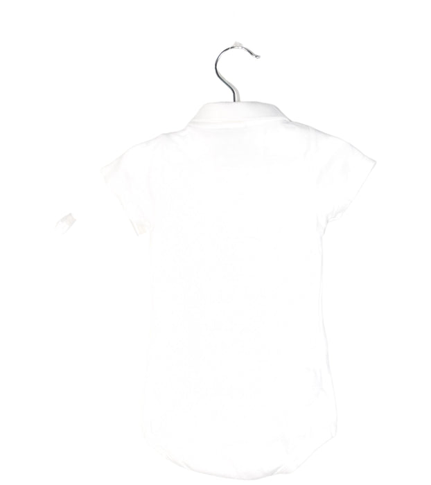 A White Short Sleeve Bodysuits from Petit Bateau in size 6-12M for neutral. (Back View)