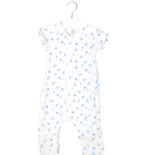 A White Sleeveless Jumpsuits from Petit Bateau in size 6-12M for neutral. (Front View)